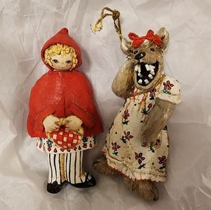 Vintage Ornaments Little Red Riding Hood